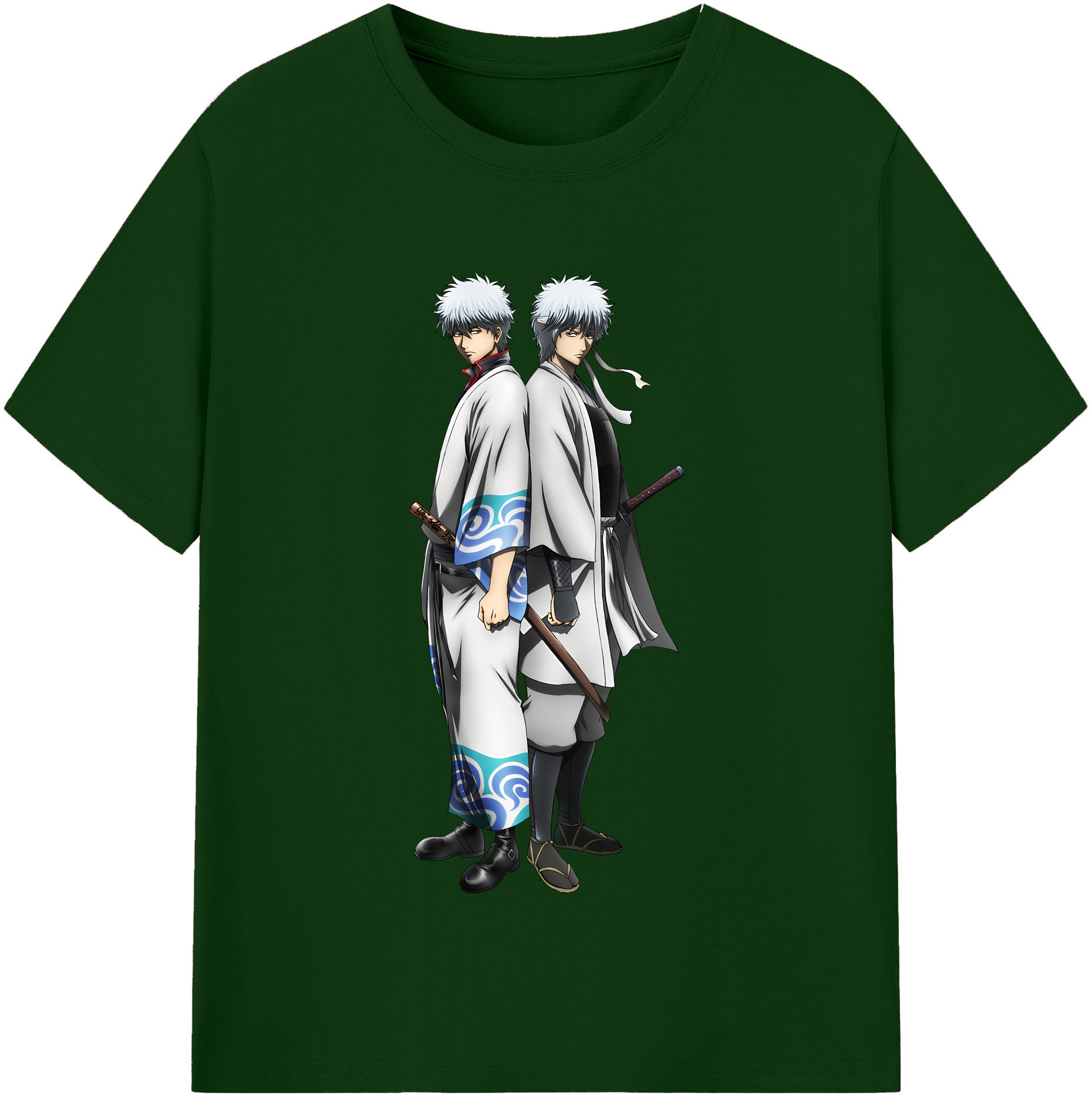 （画像用） ぎんたま 坂田銀時（さかたぎんとき） 神楽 志村新八（しむら しんぱち） GINTAMA Sakata Gintoki Kagura Shimura Shinpachi 綿100％半袖Tシャツ（フロントプリント）